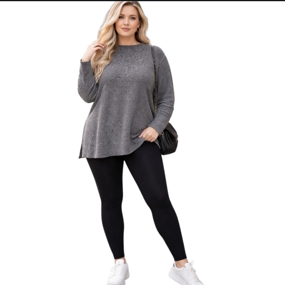 Old Navy Women's Charcoal Knit Tunic